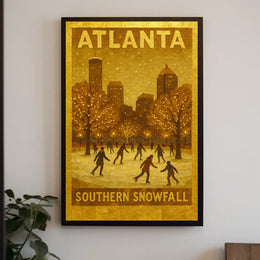 Atlanta Southern Snowfall Poster