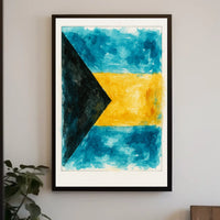 Vibrant Watercolor Flag Poster