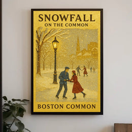Snowfall On The Common Poster