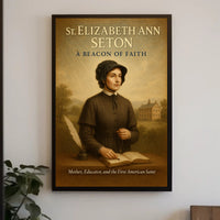 St Elizabeth Ann Seton Vintage Religious Poster