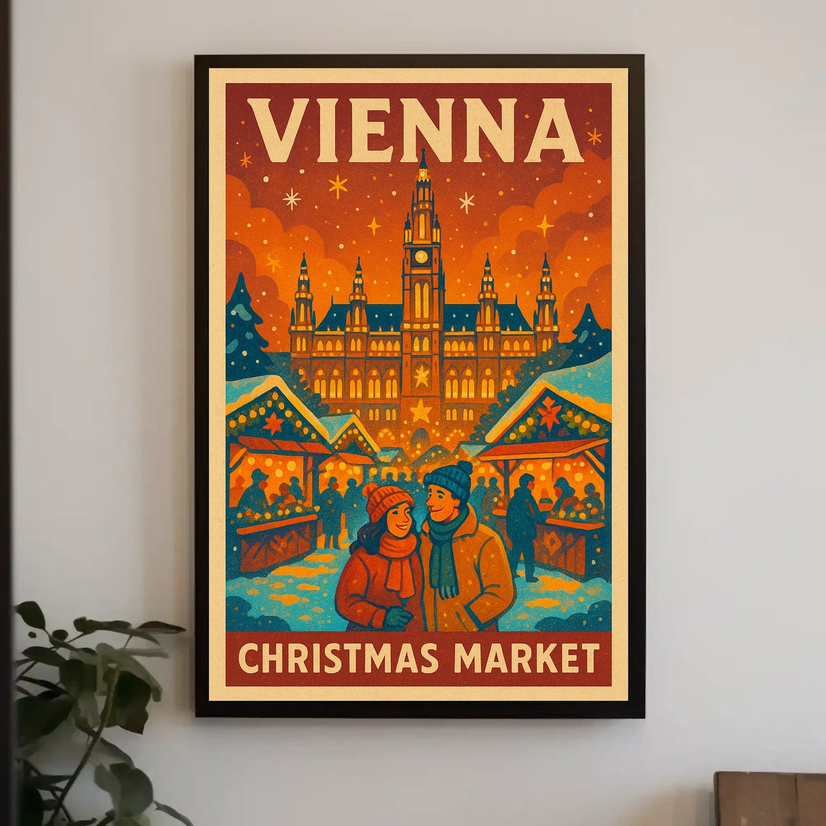 Vienna Christmas Market Poster