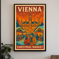 Vienna Christmas Market Poster