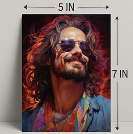Vibrant Portrait Of A Free Spirit Poster PosterGoat