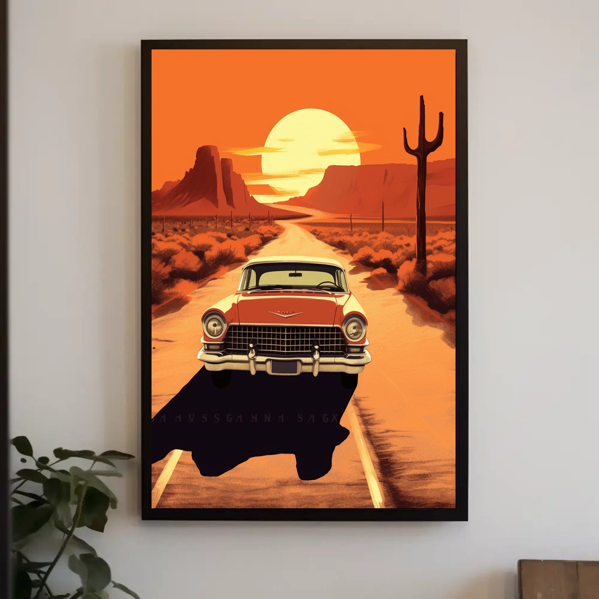 Desert Road Journey Poster