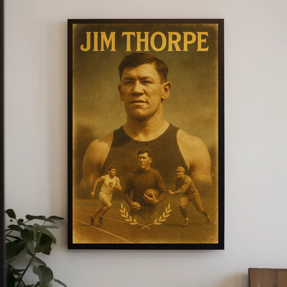 Jim Thorpe Icon of Athletic Excellence Jim Thorpe Poster