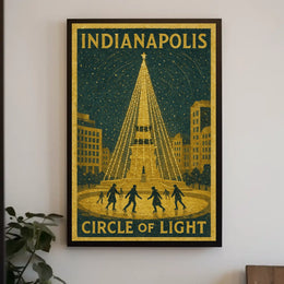 Indianapolis Circle Of Light Poster
