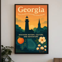 Georgia Where Southern Charm Meets Poster