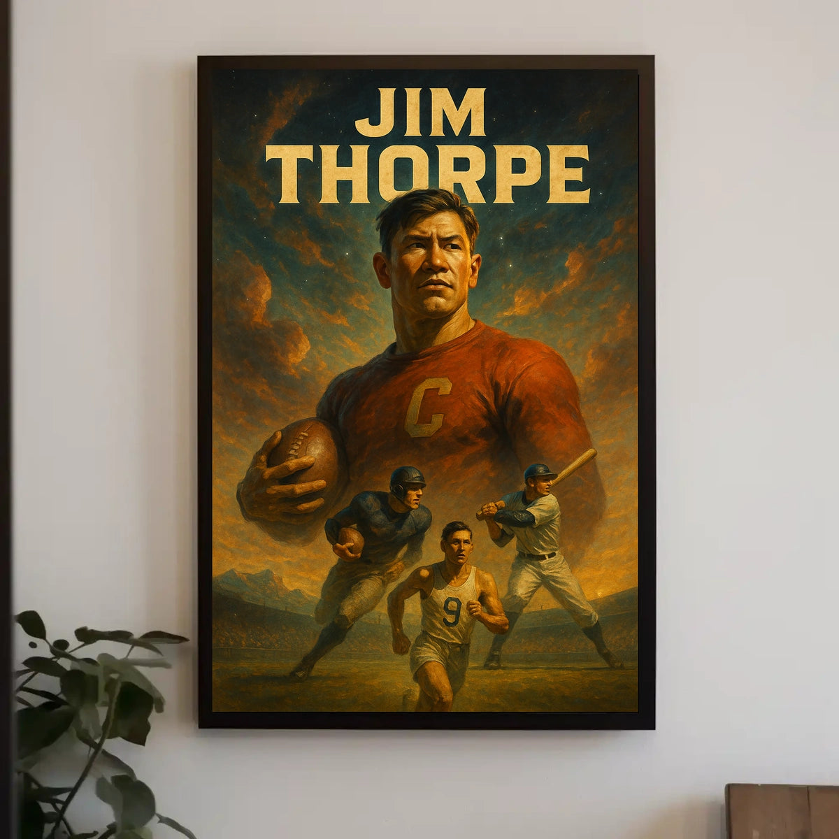 Jim Thorpe Legendary Athlete Poster