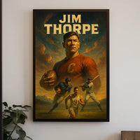 Jim Thorpe Legendary Athlete Poster