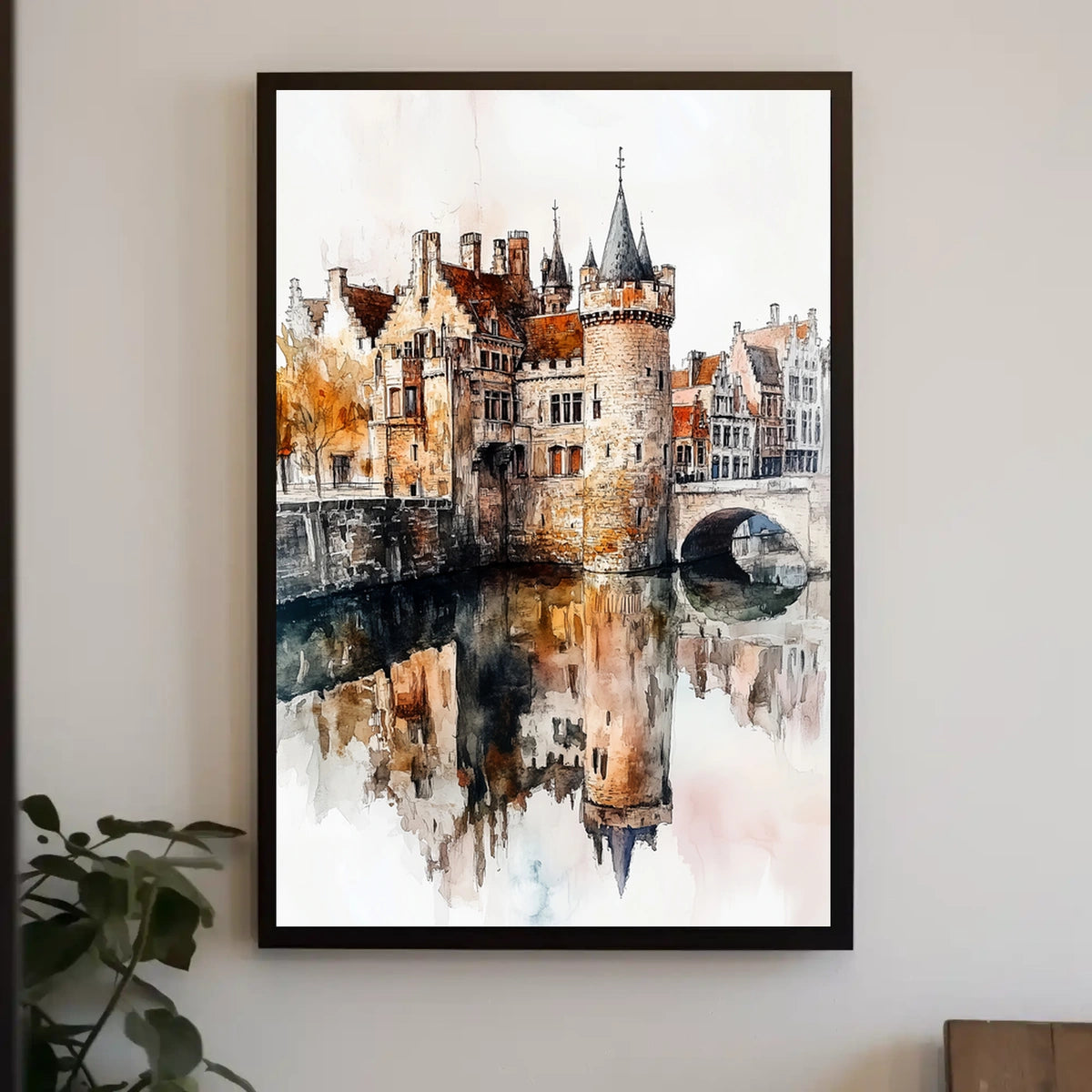 Belgium Ghent Gravensteen Castle View Poster