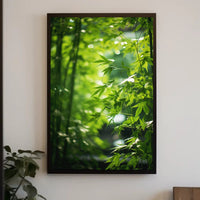 Serene Bamboo Grove Art Print: Abstract, Artistic, or Pop Culture Poster