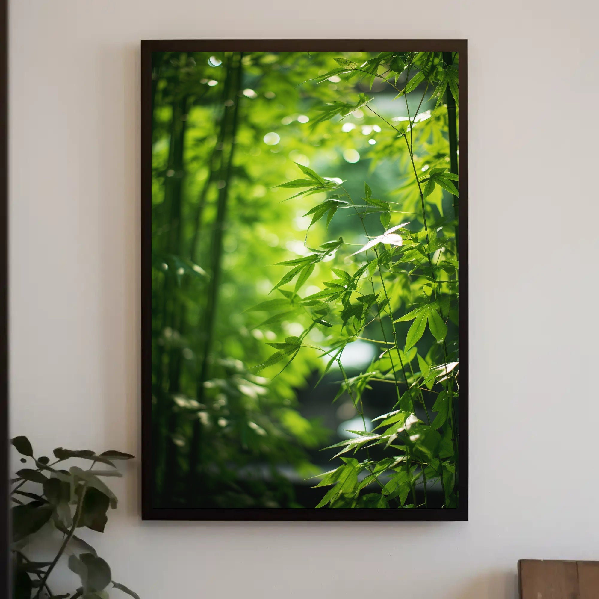 Serene Bamboo Grove Art Print: Abstract, Artistic, or Pop Culture Poster