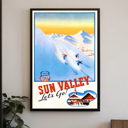 Sun Valley Ski Adventure Poster PosterGoat