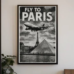 Fly To Paris Poster