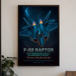 F-22 Raptor Fifth-Generation Stealth Poster