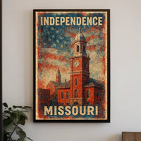 Independence Missouri Wanderlust Photography Realism Poster