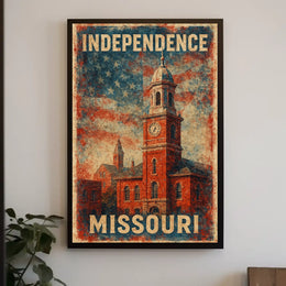 Independence Missouri Wanderlust Photography Realism Poster