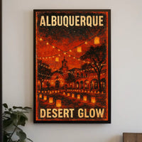Albuquerque Desert Glow Poster