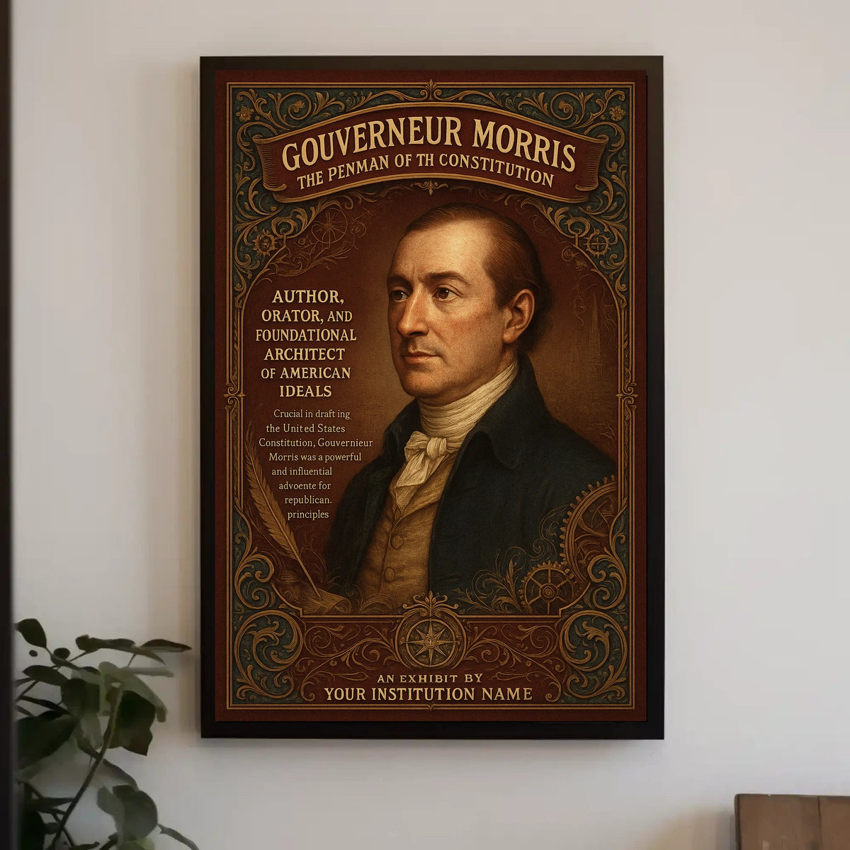 Gouverneur Morris The Penman of the Constitution Poster