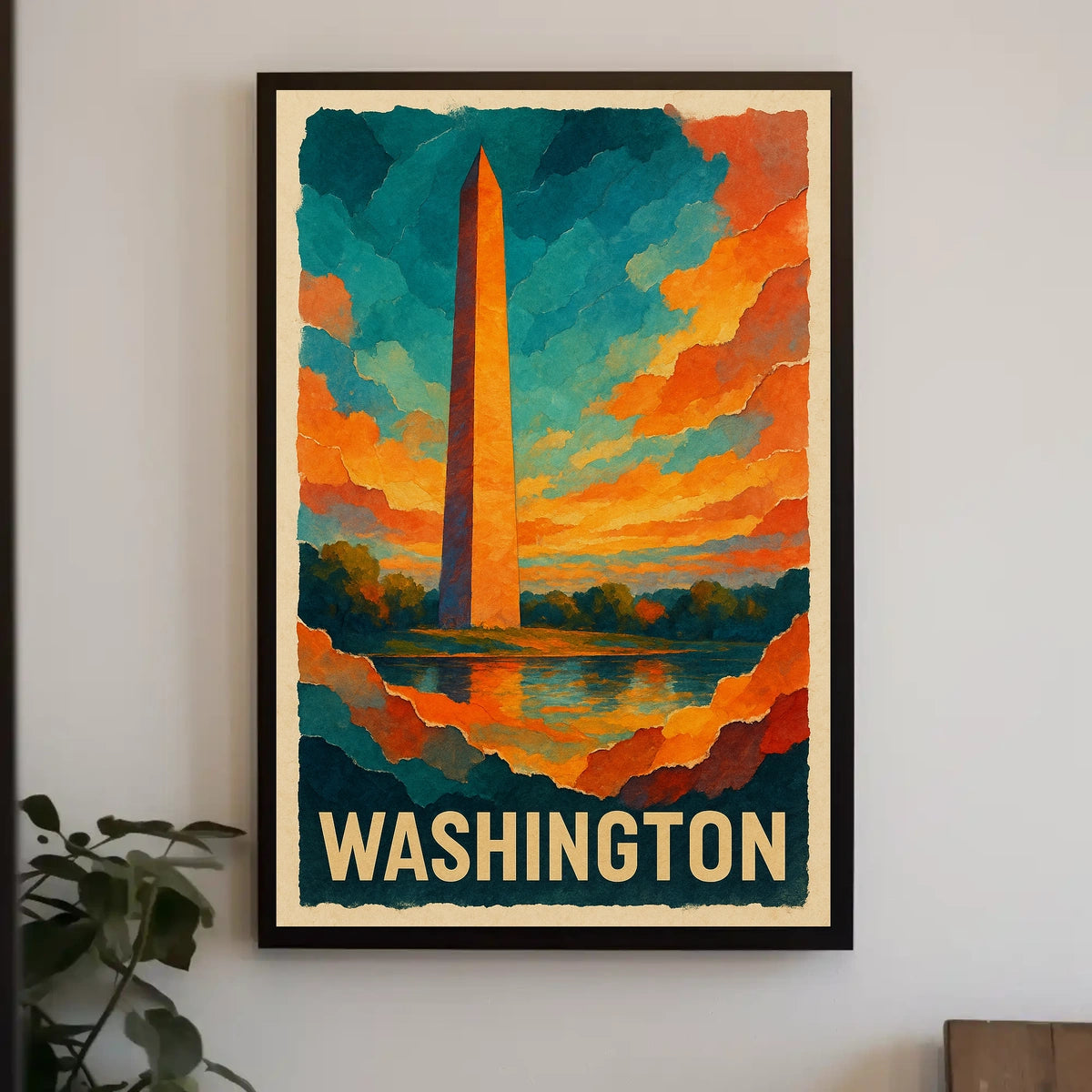 Washington Monument At Sunset Poster