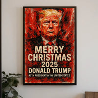 Donald Trump Christmas Holiday 2025 Political Poster