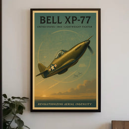 Bell XP-77 Lightweight Fighter Poster