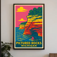 Pictured Rocks, Michigan Poster