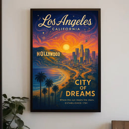 Los Angeles City Of Dreams Poster
