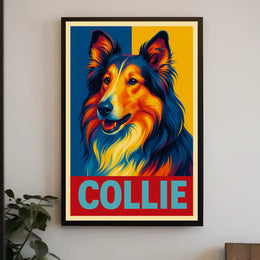 Collie Portrait Poster
