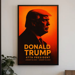 Donald Trump 47th President Patriotic Vintage Poster
