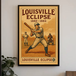 Louisville Eclipse 1882-1884 Poster