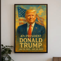 Trump Visionary Expressionism Patriotic Poster