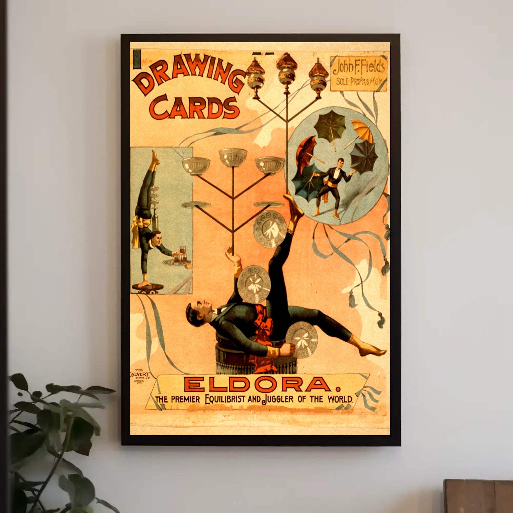 Eldora's Vintage Circus Juggling Extravaganza - Cultural or Heritage Poster