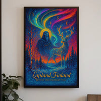 Beyond the Northern Veil: Mystical Lapland Poster