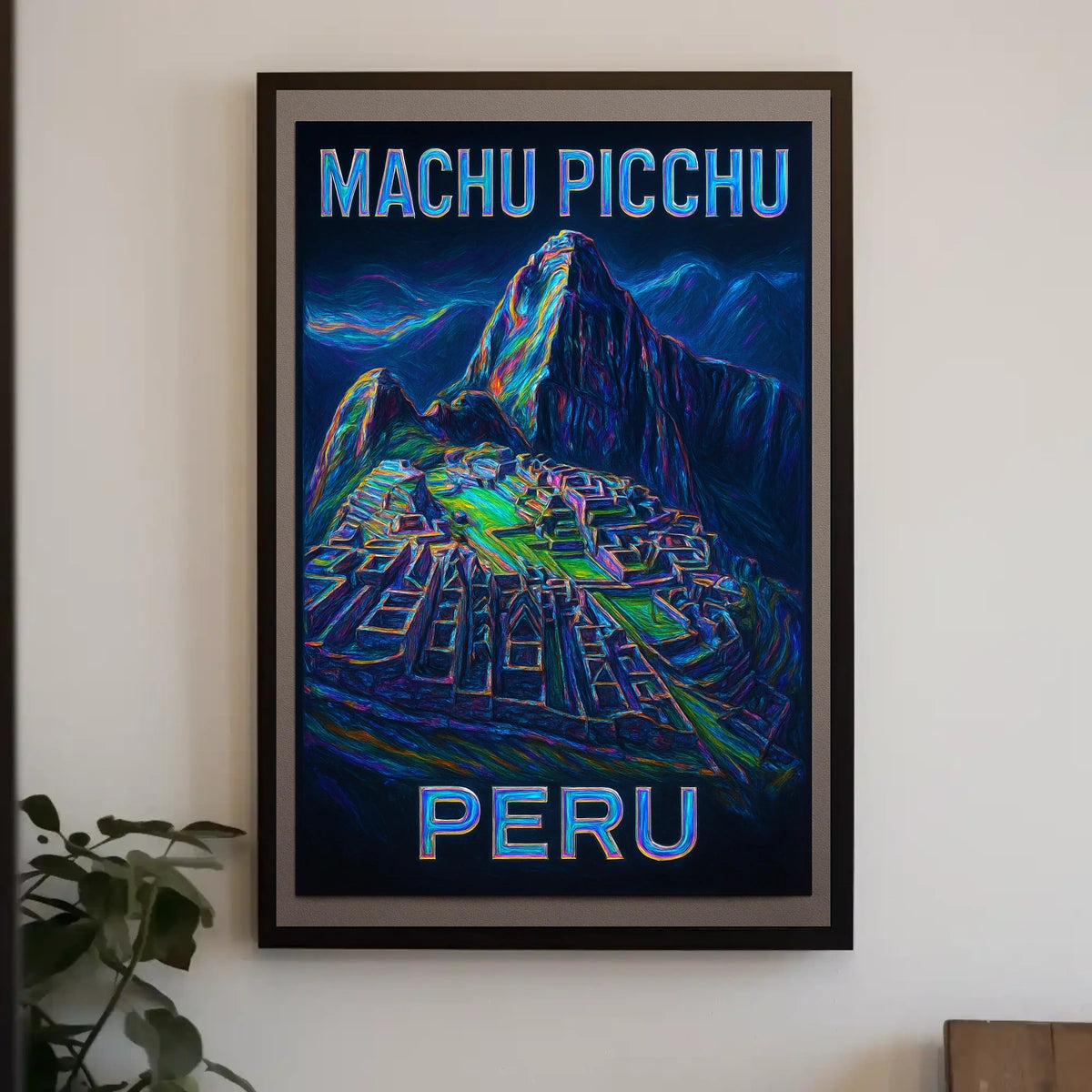 Machu Picchu Adventure Impressionism Traveler Poster