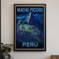 Machu Picchu Adventure Impressionism Traveler Poster
