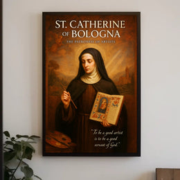 St. Catherine of Bologna The Patroness of Artists Poster