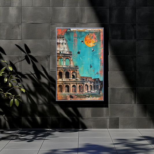 Vintage Travel Poster - Colosseum, Italy