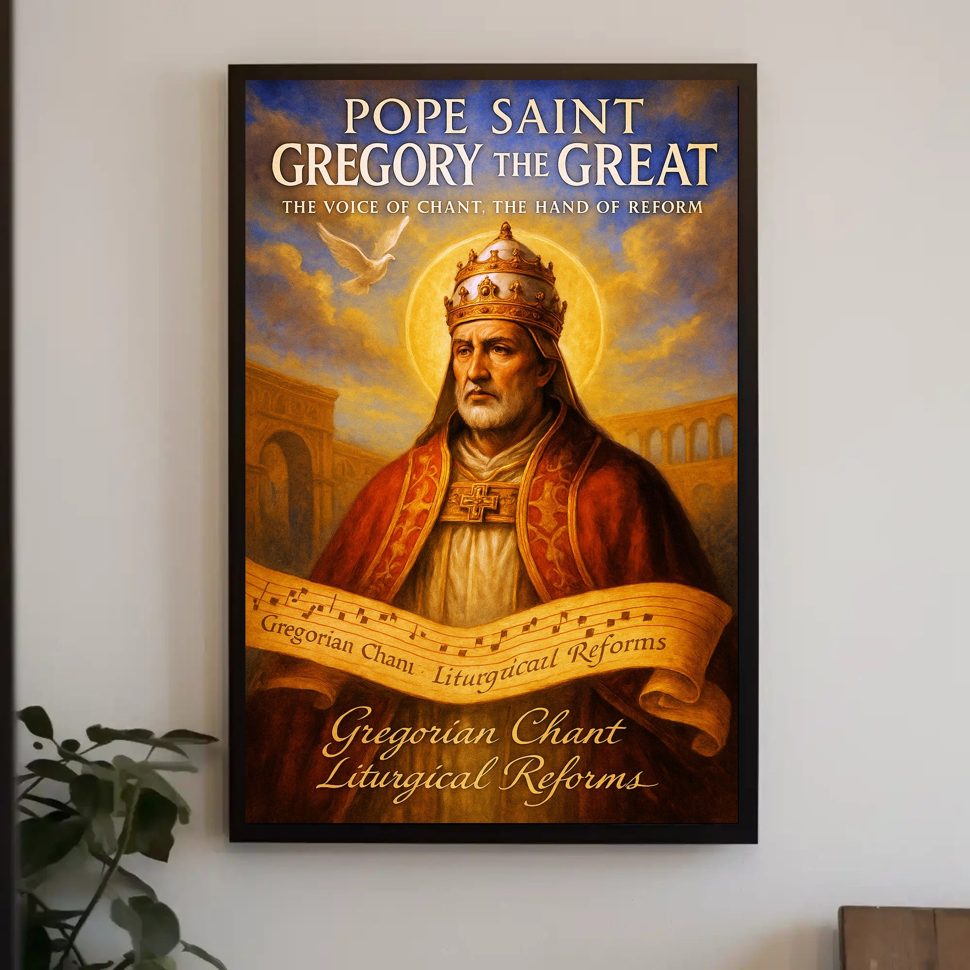 Pope Saint Gregory the Great Poster PosterGoat
