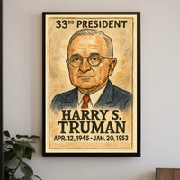 Harry S. Truman 33rd President Poster