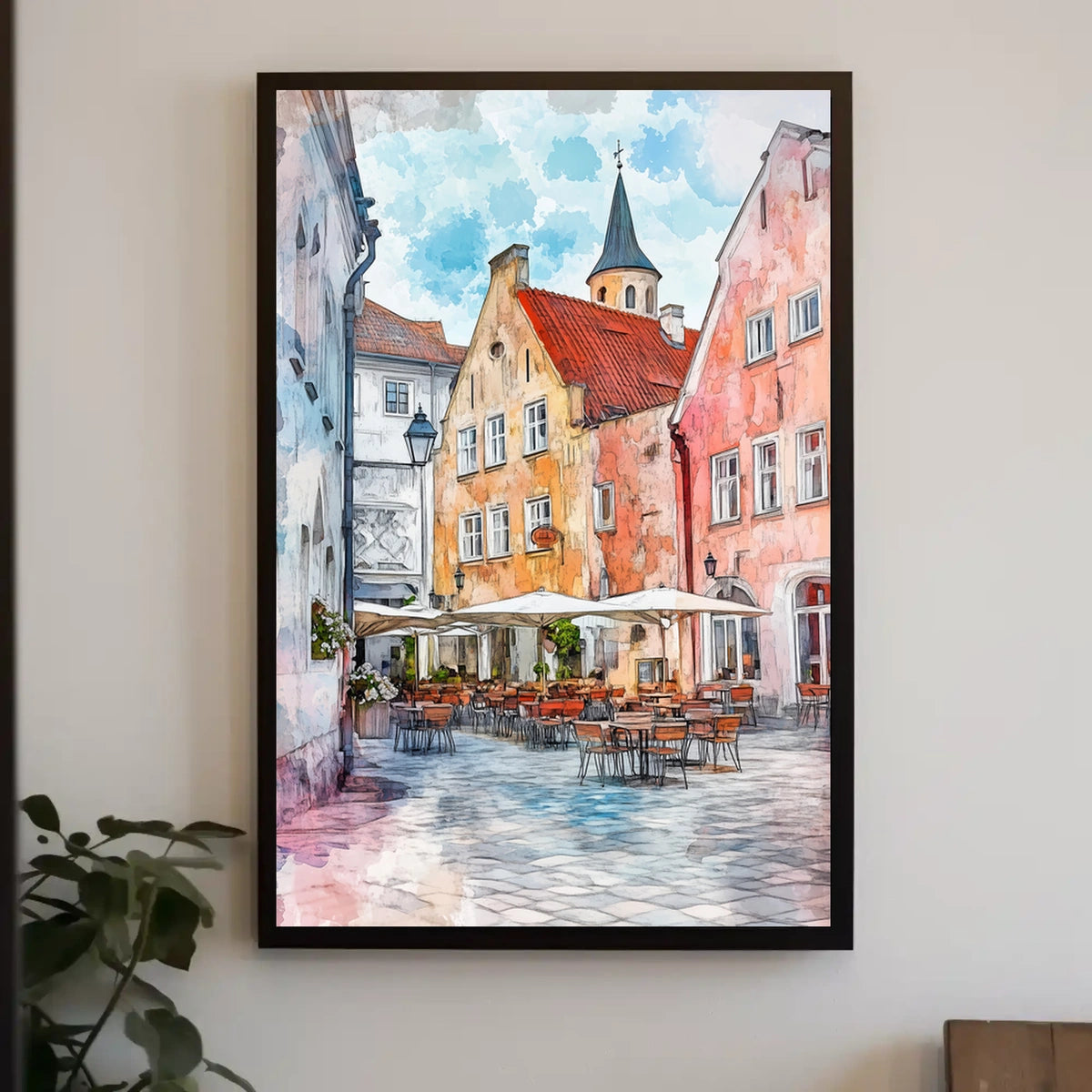 Estonia Tallinn Town Hall Square Poster