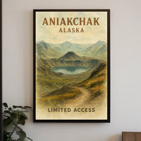 Aniakchak, Alaska Limited Access Poster