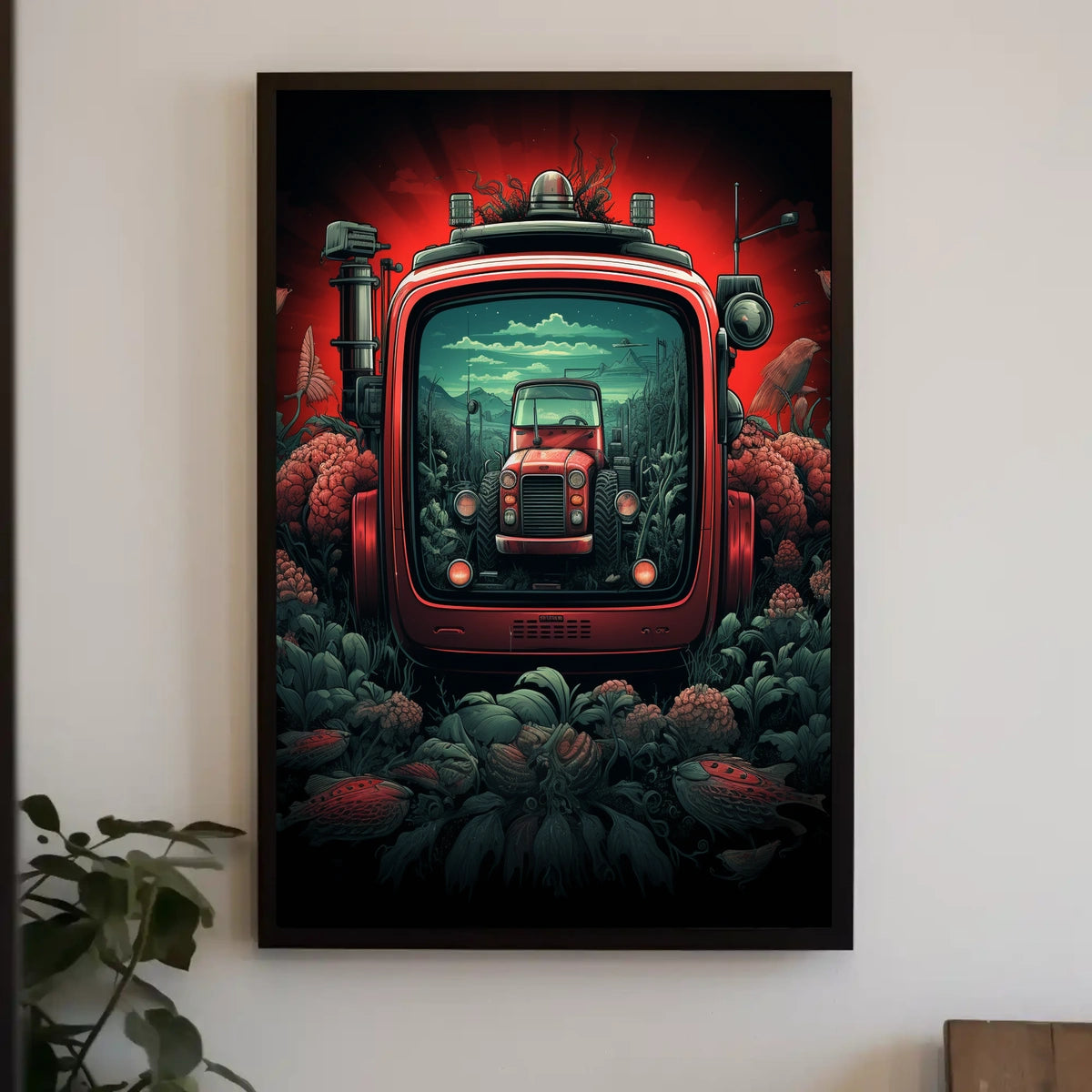 Retro Futurism in Agriculture Poster