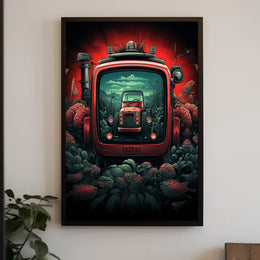 Retro Futurism in Agriculture Poster