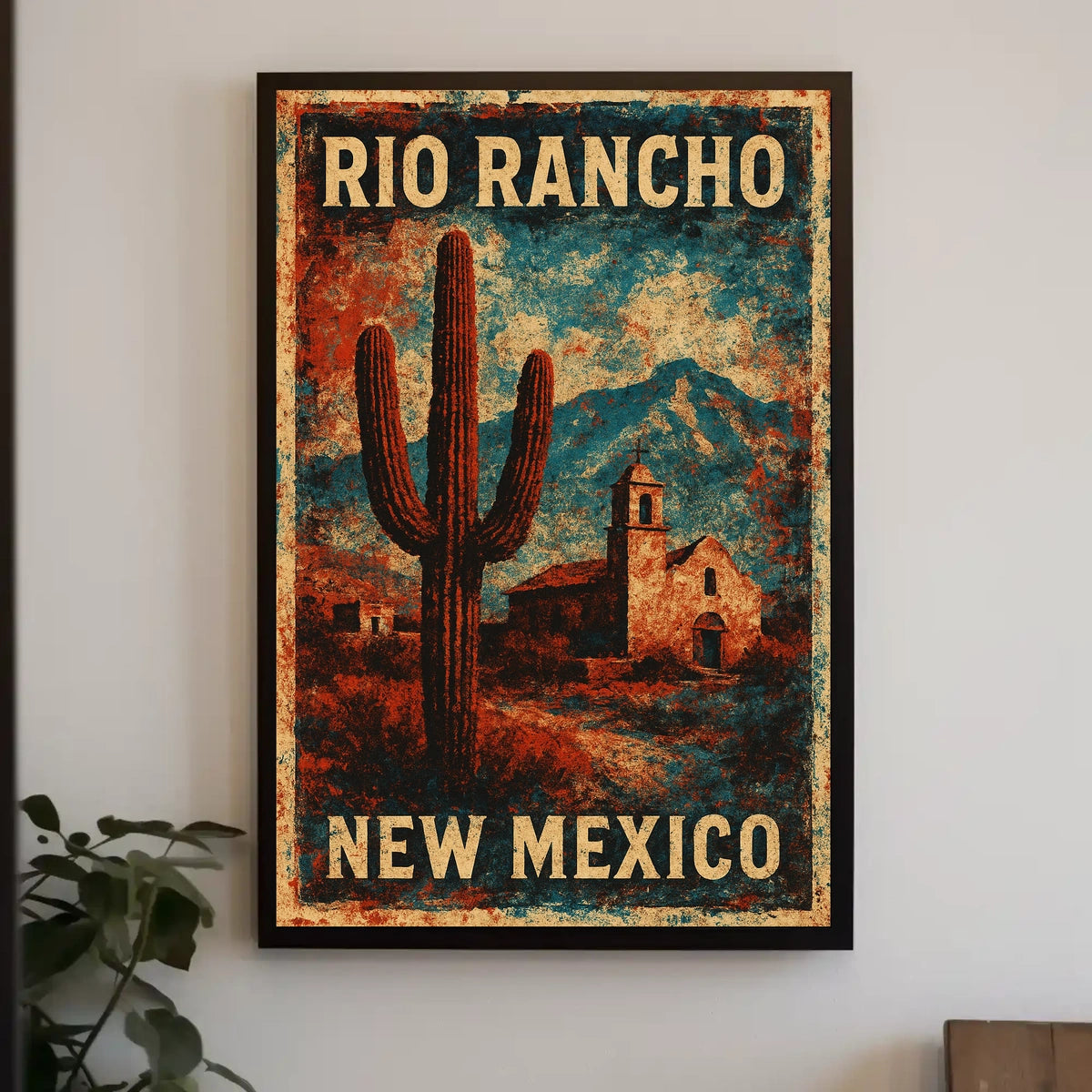 Rio Rancho Desert Landscape New Mexico Realism Poster