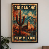 Rio Rancho Desert Landscape New Mexico Realism Poster