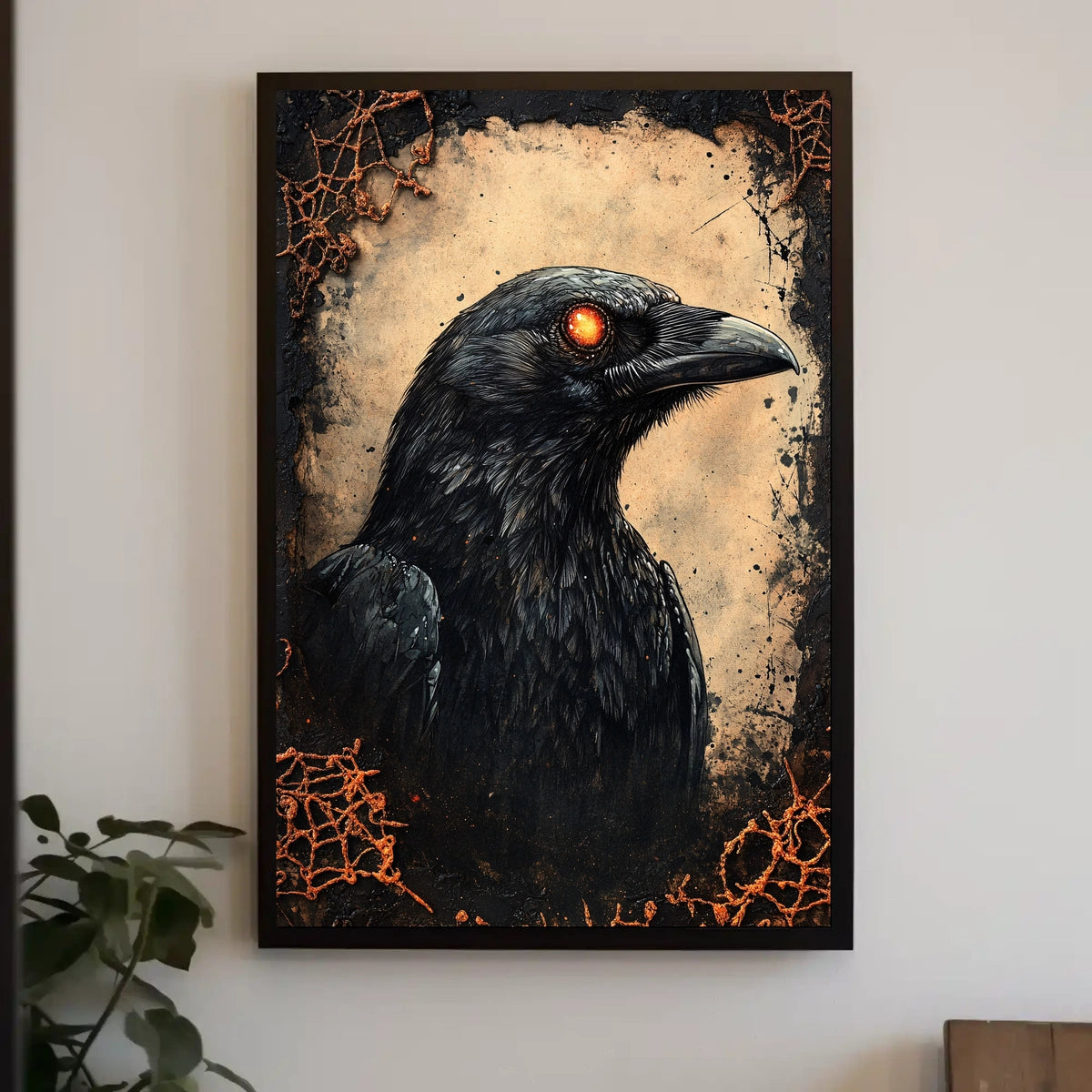 Mystical Raven Adventure Artistic Animal Poster