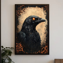 Mystical Raven Adventure Artistic Animal Poster