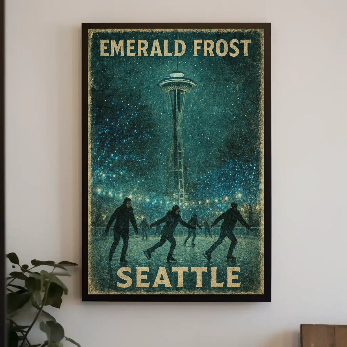Emerald Frost In Seattle Poster