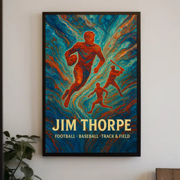 Jim Thorpe Athletic Legend Poster